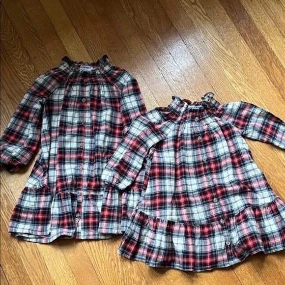 Old Navy Other - Old Navy Plaid Holiday Matching Sisters Bundle 3 5